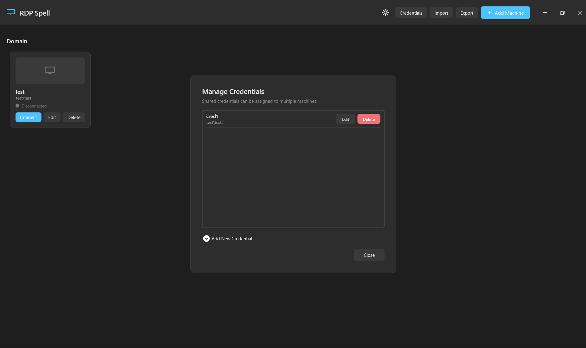 RDP Spell - Dark Mode